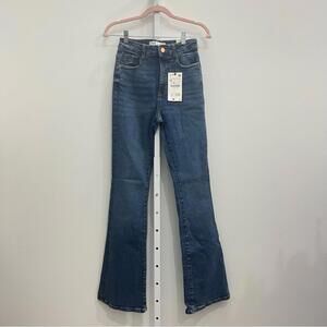 Zara Dark Blue Flare Women's Jeans